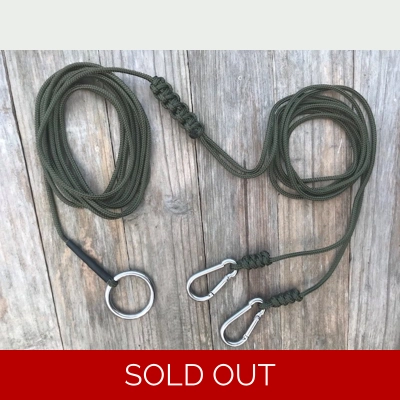 Olive Green Paracord Carp Sling/Sack 3m Double Retaining Cord